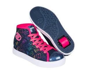 Heelys Baskets Veloz Unisexes, Arc-en-Ciel Rose Denim, 39 EU