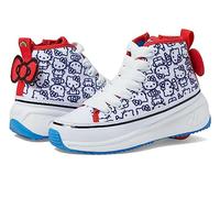 Heelys Fille Veloz Chi Hello Kitty (Little Big Kid/Adult) Chaussure à Talon, Blanc Noir Rouge Jaune Olympique, 7.5 UK Child