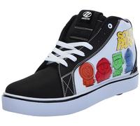 Heelys Homme Racer Mid Chaussure à Talon, Noir, Blanc, Jaune, 44.5 EU