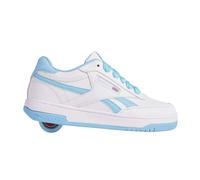 Heelys Reebok Club C Chaussures à talon à roulettes Unisexe Enfant, Blanc/bleu clair, 31 EU