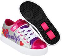 Heelys X2 Snazzy Silver Rainbow Heart