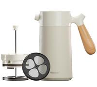 Heemburg Cafetière à piston French Coffee Press 1 l - Thermo en acier inoxydable de qualité supérieure avec filtre supplémentaire - Cafetière isolée double paroi