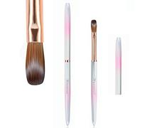 heemeei Kolinsky Pinceau à ongles en acrylique taille 10 - 100 % pur - Poignée robuste - Outils de conception pour manucure professionnelle, bricolage, salon à domicile (10#)