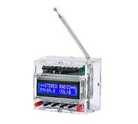 Heemol Kit de soudure électronique DIY - Radio numérique - 87-108 MHz - Module radio DIY - Avec écran LCD - Pour l'apprentissage de la soudure