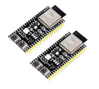 Heemol Lot de 2 Cartes de développement pour ESP32-S3-DevKitC-1-N16R8 2,4 GHz WiFi Bluetooth 5.0 ESP32-S3-WROOM-1 NodeMCU Microcontrôleur Processeur Dual Type-C pour Arduino