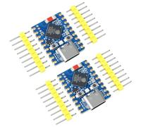Heemol Lot de 2 Mini Cartes de développement ESP32-S3, processeur Double cœur basé sur ESP32-S3, fréquence de Fonctionnement 160 MHz, WiFi 6 2,4 GHz et BT5, Carte de développement ESP32 Type-C