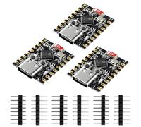 Heemol Lot de 3 Cartes de développement ESP32-C3 Super Mini avec WiFi/Bluetooth 5.0 ESP32 Mini Module, RISC-V 32 Bits, 160 MHz, 400 KO SRAM, idéal pour IoT Arduin0 Wearables & Smart Home
