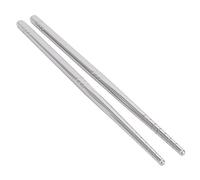 HEEPDD 1 Paire de Baguettes en Acier Inoxydable 304, Ustensiles Métalliques Antidérapants de qualité Alimentaire pour Manger des Sushis, des Ramen et des Nouilles