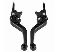 HEEPDD 1 Paire de Leviers de Frein en Aluminium CNC pour Motos et Scooters avec Conception d'alésage de Pivot de Précision des Performances Stables et une sécurité Améliorée, Idéal pour les (BLACK)