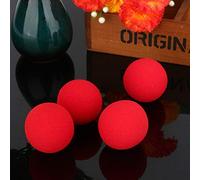 HEEPDD 10 Boules Magiques en éponge Rouge, Jouets Boules en éponge Douce pour Tours de Magie avec Apparence Classique, Effets de Disparition Multipliés