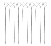 HEEPDD 10 Paquets de Boucle D'inoculation de 4 Mm, Boucle D'inoculation Réutilisable et Stérilisable en Acier Inoxydable pour la Microbiologie, les Stries Cellulaires, le Transfert