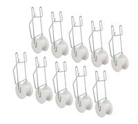 HEEPDD 10 Pcs Crochets à Rouleaux pour Tomates, Cages et Supports pour Plantes, Fil d'acier galvanisé PP Résistant à la Chaleur, Ficelle de 15 M, Crochets à Rouleaux en Treillis pour Concombre,