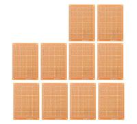 HEEPDD 10 Pièces 5x7 Cm Prototype Universal Prototype PCB Brindoard Bank, Performances Stables, pour Une Expérience électrique et Une Usine électronique, Un Semi-conducteur de Matériau de Bakélite et