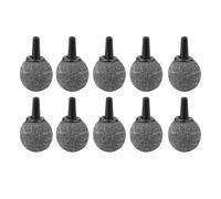 HEEPDD 10 Pièces Calebasse Pierre à Bulles D'oxygène pour Aquarium, avec Interface Standard de 4 Mm, Fabriquée à Partir de Minerai, Aide Dissoudre Plus D'oxygène, Conception Unique