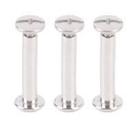 HEEPDD 100 Paires M2 Posts à Vis de Liaison, Rivets en Acier Inoxydable Meubles Boulons de Connecteur Post Vis pour les Pièces de Réparation de Taquets de Clôture Accessoires (3 * 14 * 6 mm)