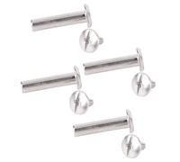 HEEPDD 100 Paires M2 Posts à Vis de Liaison, Rivets en Acier Inoxydable Meubles Boulons de Connecteur Post Vis pour les Pièces de Réparation de Taquets de Clôture Accessoires (3 * 13 * 6 mm)
