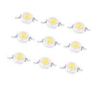 HEEPDD 100 Pièces 1 W Perles LED SMD Haute Puissance, Dispositif de Montage d'ampoules LED Puce pour Luminaires de Bricolage avec Base en Aluminium Lumière Blanche 100 à 110 Lm 50 000 Heures Pièces