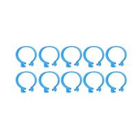 HEEPDD 100 Pièces Bandes de Cuisse de Volaille pour Identification de Poulet et de Canard Matière Plastique Suivi Facile pour Gros Poulets Canards et Oies 18mm (Blue #14)