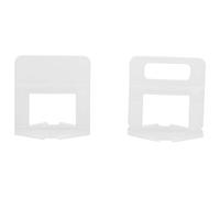 HEEPDD 100 Pièces Clips de Nivellement de Carrelage en Plastique, Entretoises Jetables pour Carreaux de Céramique avec Alignement Constant des Espaces, pour une Installation Facile des (Largeur 2,5