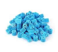 HEEPDD 100pcs Balles de Bio Aquarium, Accessoires de Filtre Médias Boules de Biofiltration à Haute efficacité pour Le Fond du Puisard de la Bière de la Bière et Externe 100 Pcs Balles Bio Aquariums,