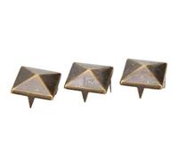 HEEPDD 100Pcs Goujons Carrés Spike, 10MM-15MM DIY Leathercraft Spike Rivets Carré Spike Studs Rivets Sac en Cuir Vêtements Chaussures Rivet[Bronze 12mm] Boutons Pression