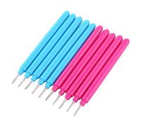 HEEPDD 10pcs Papier à Outils Quilling à Fentes Ensemble de Stylo Quilling avec Poignée en Plastique et Aiguille en Métal pour Bricolage de Carte à Bricolage Scrapbooking Paper Fleurs
