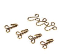 HEEPDD 10pcs 2.8cm / 1.1in à Coudre des Crochets et des Yeux à Coudre Fermeture pour Manteau de Fourrure Veste Cape Bracelet Bijoux Livres Artisanat et Plus[Bronze] Attaches-sucettes