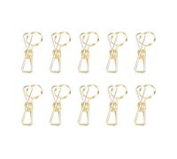 HEEPDD 10pcs Table Card Clips Table Numéro de Table Tenteurs de Carte Place Carte Réutilisables Métalles Poldants de Photos pour les événements de Restauration de Mariage avec des (GOLD)