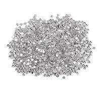 HEEPDD 1440pcs Blanc de Couleur Art Cristal Ongles en Verre Dos Plat Pierres précieuses Rondes en Cristal pour Bricolage Ongles vêtements Chaussures Sacs[1.7-1.8mm] Sequins
