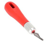 HEEPDD 2 Ensembles D'Outils de Sculpture sur Bois, Couteaux à Découper en Bloc de Bois en Acier Inoxydable avec 2 Poignées en Plastique Rouge et 12 Lames Outils D'art Multifonctionnels