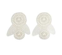 HEEPDD 2 Pièces Fleur de Chaussure de Perle, Insigne, Décoration de Bricolage élégante pour Chaussures de Fête de Mariage, Sacs 2 Pièces Fleur de Chaussure de Perle, d'arc en Résine Nan Accessoires