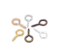 HEEPDD 200 Pcs à Crochets pour les Yeux, Crochets Oculaires Robustes Polis en Métal de qualité Supérieure pour la Fabrication de Bijoux de Bricolage Nan (Multicolore)