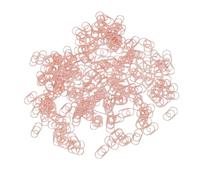 HEEPDD 200 PCS CHIP Metal Heart Paper Clips, Petits Trombones, Trombables en Forme de Cœur avec Boîte de Rangement Transparente pour les Organisateurs de Bureau de Bureau, Conception de Cœur Unique,