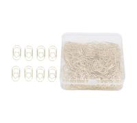 HEEPDD 200 PCS Paper Clips en Forme de Papier Star Planner Clips Star Bookmark Clips Gold Mignon Fun Decorative Metal pour Office School Home avec Boîte Transparente