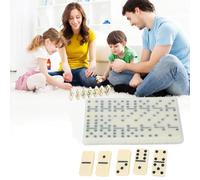 HEEPDD 28pcs / Set Dominoes Set, en Bois Blocs Dominoes Jouet Jeu Intellectuel Jouet Enfants éducation Jeu Intéressant Le d'apprentissage d'enfants