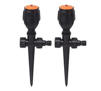 HEEPDD 2pcs Garden Sprinklers, Plastique à 360 Degrés Sprinkler Insert Automatique Bulles d'aiguille de Gigantesque