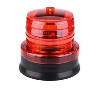 HEEPDD 2V Solaire Clignotant Strobe Beacon Voyant D'Avertissement LED D'urgence, Voiture Auto Lampe Ambre Avertissement de sécurité Flash Gyrophare pour Chariot Élévateur Tracteur (Rouge)