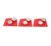 HEEPDD 3-Pièce Trapèze Diamant Meules à Béton, 30 2-Cylindrique | Enlèvement de matière agressif robuste, ensemble de 3 pièces, structure anti-vibration équilibrée, interface à changement