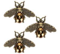 HEEPDD 3 Pièces Pinces à Chaussures élégantes Boucles de Chaussures à la Mode Accessoires de Multifonctionnels pour Femmes avec Alliage de Zinc pour Chapeaux Sacs (GOLD)
