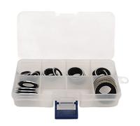 HEEPDD 30 Pièces Kit de Joints de Compresseur AC, Ensemble de Joints en | Solution de réparation de fuite de réfrigérant, 30 tailles triées dans un étui transparent, résiste aux cycles de chaleur
