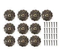 HEEPDD 30pcs Clous de Rembourrage, Forme de Fleur Clou à Grosse tête rétro diamètre de Clou Rond tête Couleur Antique Pouce Punk Cyan Bronze punaises pour Fini en nickelÉpingles & Punaises