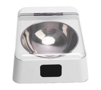 HEEPDD 350 ML d'alimentation Automatique pour Animaux de Compagnie avec Couvercle de Capteur Infrarouge Intelligent, Bol de Nourriture pour Chats élevé, Distributeur de Nourriture