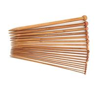 HEEPDD 36 PCS à Tricot Aiguilles, Aiguilles à Tricot en Bambou en Bambou en carbonisé Ensemble pour le Bricolage à Tricotage Nan