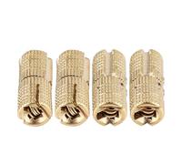 HEEPDD 4 Pièces Charnières Dissimulées en Cuivre Taille 8 Mm, Charnières Angle d'ouverture en Degrés avec capacité de Charge de 10 Kg, d'armoire Invisibles pour Boîtes à Bijoux et Travail du Bois