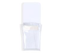 HEEPDD 5 Poches Magnétiques pour Tableau de Réfrigérateur 15x6 Cm | Support de Stockage de Fichiers de Marqueur Effaçable à Sec de Crayon Transparent de PVC, Accessoires D'organisateur de