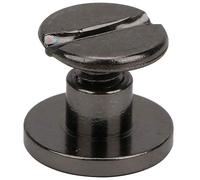 HEEPDD 50 Ensembles de 6,5 Mm en Laiton à Tête Plate Rivets, Fixer les Attaches à Vis pour les Sacs de Ceintures de Bricolage en Cuir Vestes et Projets de Décoration en Métal (BLACK)