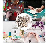 HEEPDD 50 Rivets de de Réglage, 8 Mm Synthétique Crystal Rignestone Colorful Silver Rapid Rivets Silver Color Spots Studs For DIY Sac Chaussures Vêtements Décoration Nan (#1)