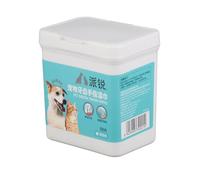 HEEPDD 50pcs Lingettes Nettoyantes pour Les Dents de Chien, Animal de Compagnie Jetable pour Enlever la Plaque Tartre Rafraîchir L'haleine, avec Tissu Non tissé Doux, pour Chiens