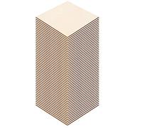 HEEPDD 50pcs Planches Carrées en Feuille de Bois Bricolage, Bois Artisanal pour les Projets de Bricolage, 100mm X 100mm X 4mm Idéal pour les Modèles et l'artisanat (10CM (50 pièces))