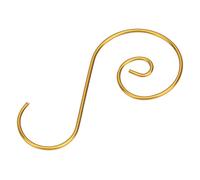 HEEPDD 60 Crochets en Forme de S, Crochets Polyvalents en Métal pour Décorations D'arbre de Noël, avec 4 Couleurs Rouge Vert or Argent pour la Décoration de Bureau à Domicile (GOLD)